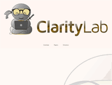 Tablet Screenshot of clarity-lab.org